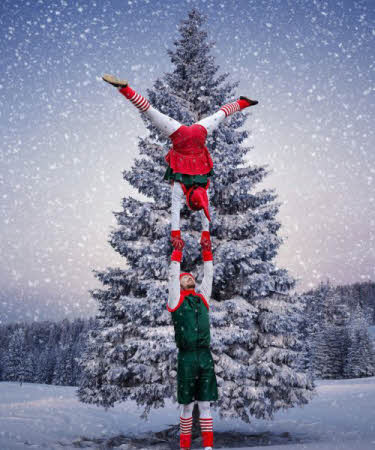 Acrobatic Christmas Elves